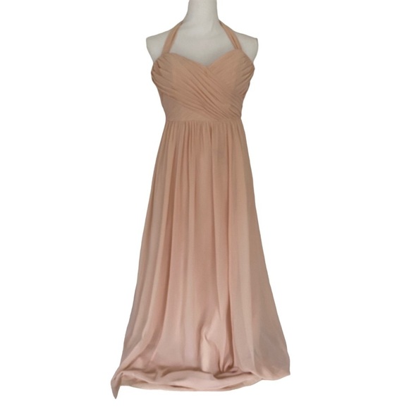 Jenny Yoo Collection Dress Size 4 Multi Wear Convertible Halter Chiffon BHLDN - Picture 1 of 16